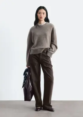 Pull en maille - Taupe foncé — photo 3