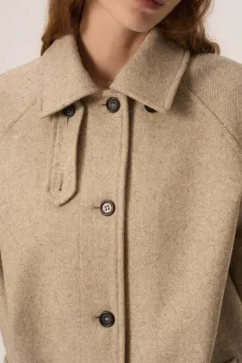 Manteau Yiman Ecru — photo 2