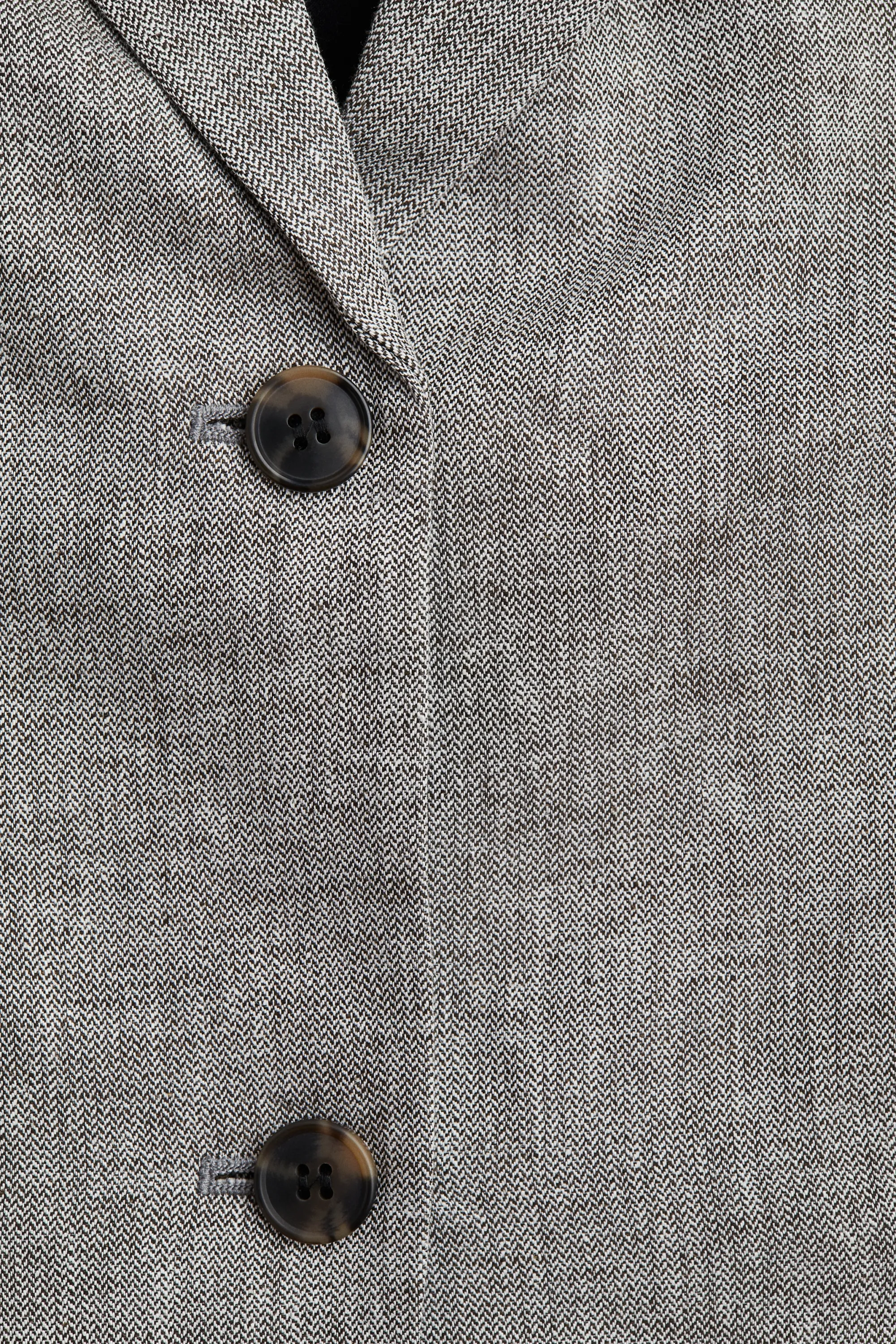 Blazer en lin mélangé - Gris clair chiné