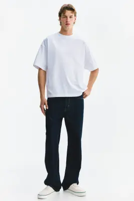 T-shirt Oversized Fit en coton - Blanc — photo 4