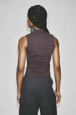Veste running Slim Fit sans manches SculptMove™ - Bruyère foncé — photo 4
