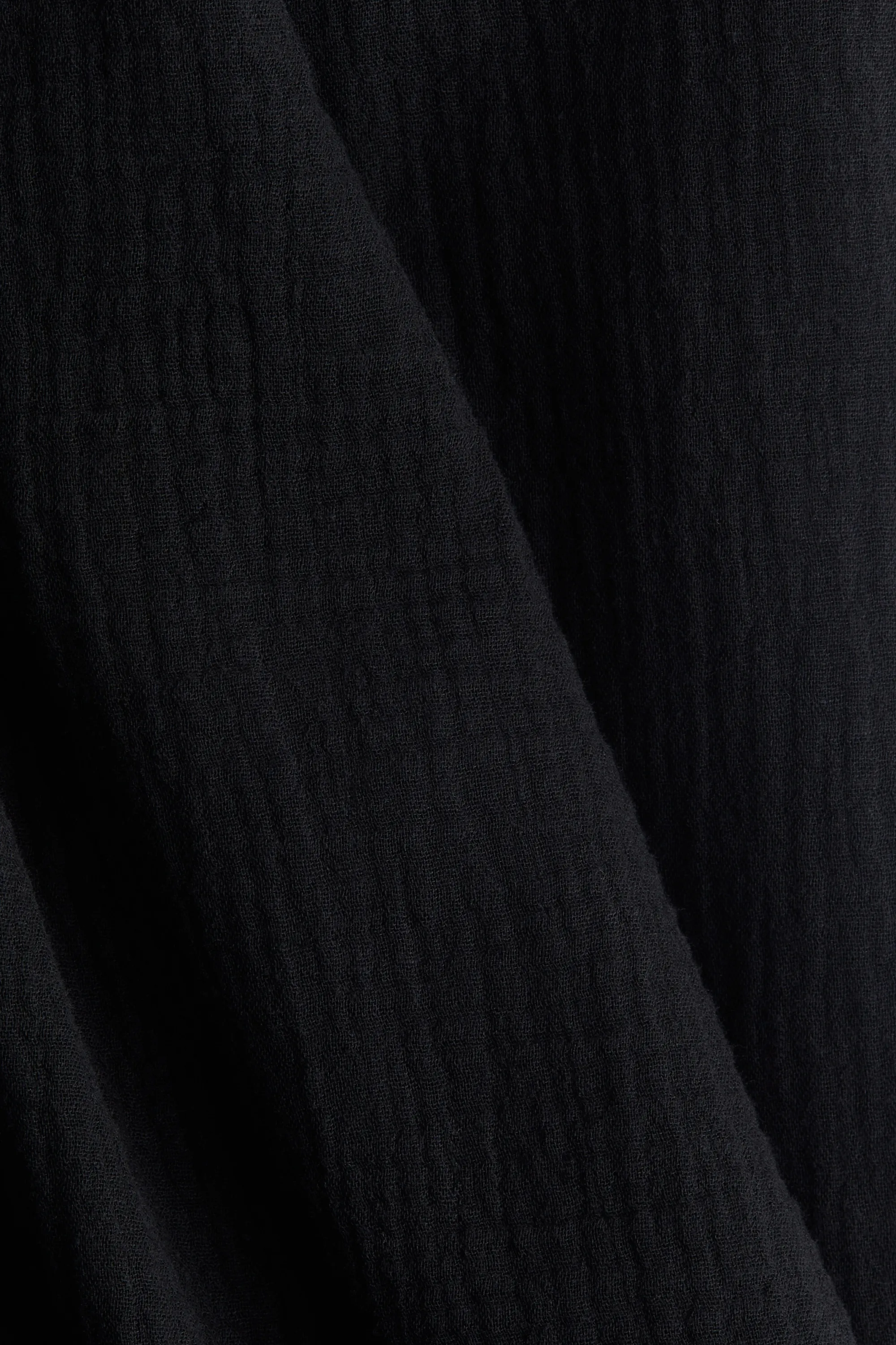 Robe de plage en mousseline - Noir