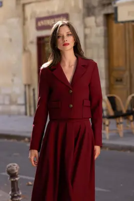 Madeline Skirt - Bordeaux — photo 2