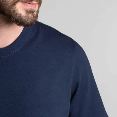 T-shirt bleu marine Romain — photo 2