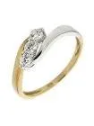Anneau bague d'or plaque or