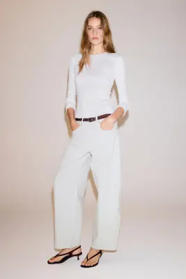 Barrel Regular Waist Ankle Jeans - Gris denim clair — photo 1