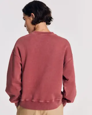 Sweat-shirt Virgile rouge sepia — photo 5