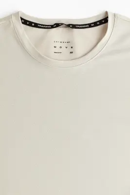 T-shirt de sport en mesh DryMove™ - Écru — photo 4