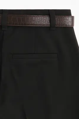 Pantalon chic avec ceinture - Noir — photo 5