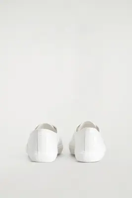 BASKETS PLIMSOLL EN TOILE - BLANC — photo 2