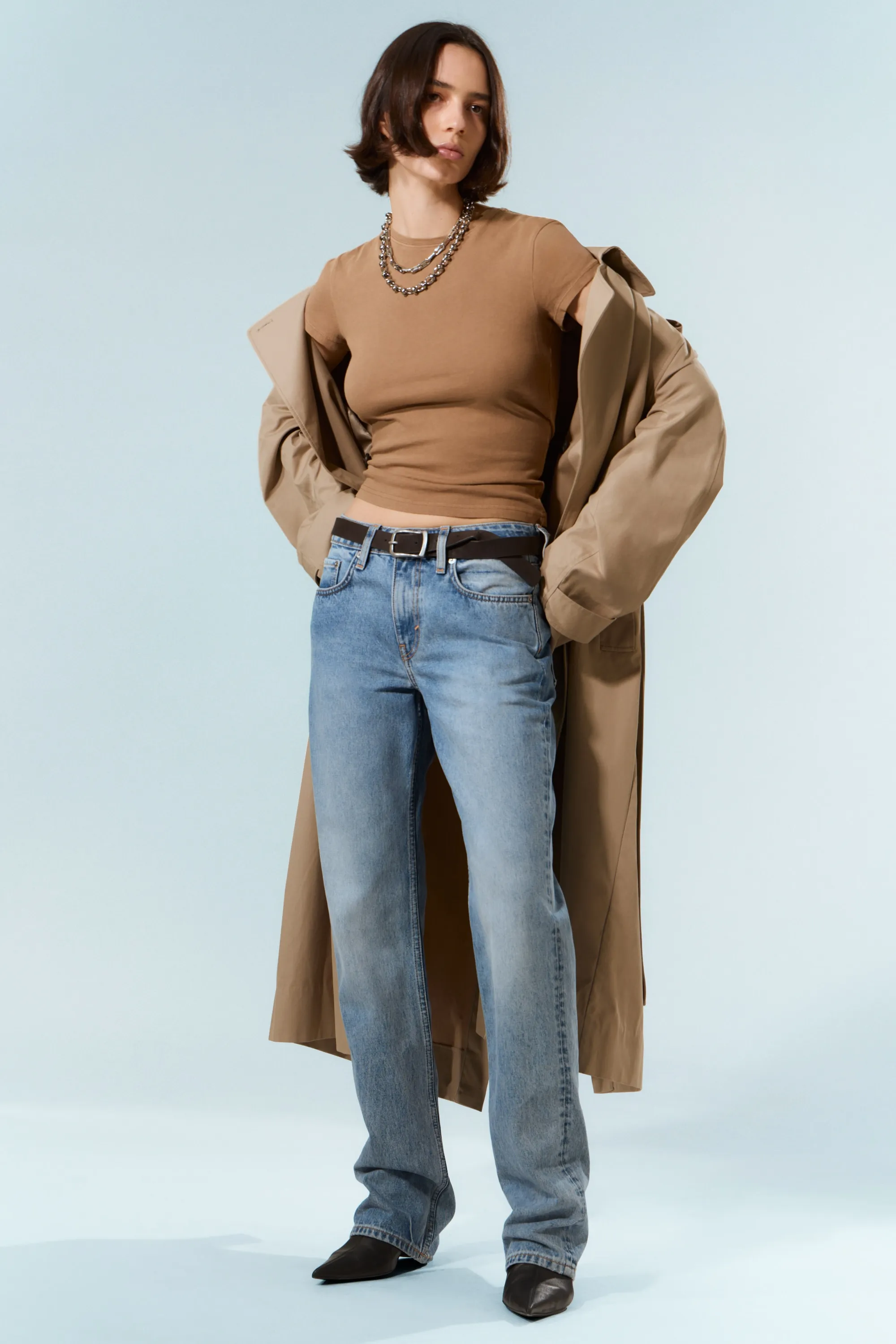 Jean droit standard taille mi-haute Laika - Eighteen Blue - Bleu moyen