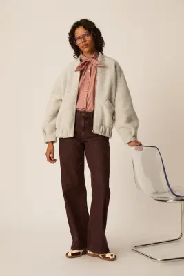 Veste Maille Hildilia Gris Chiné — photo 1