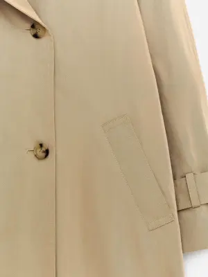 Trench-coat avec écharpe - Beige — photo 2