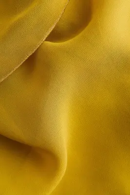Top dos nu avec panneaux drapés - Jaune moutarde — photo 3