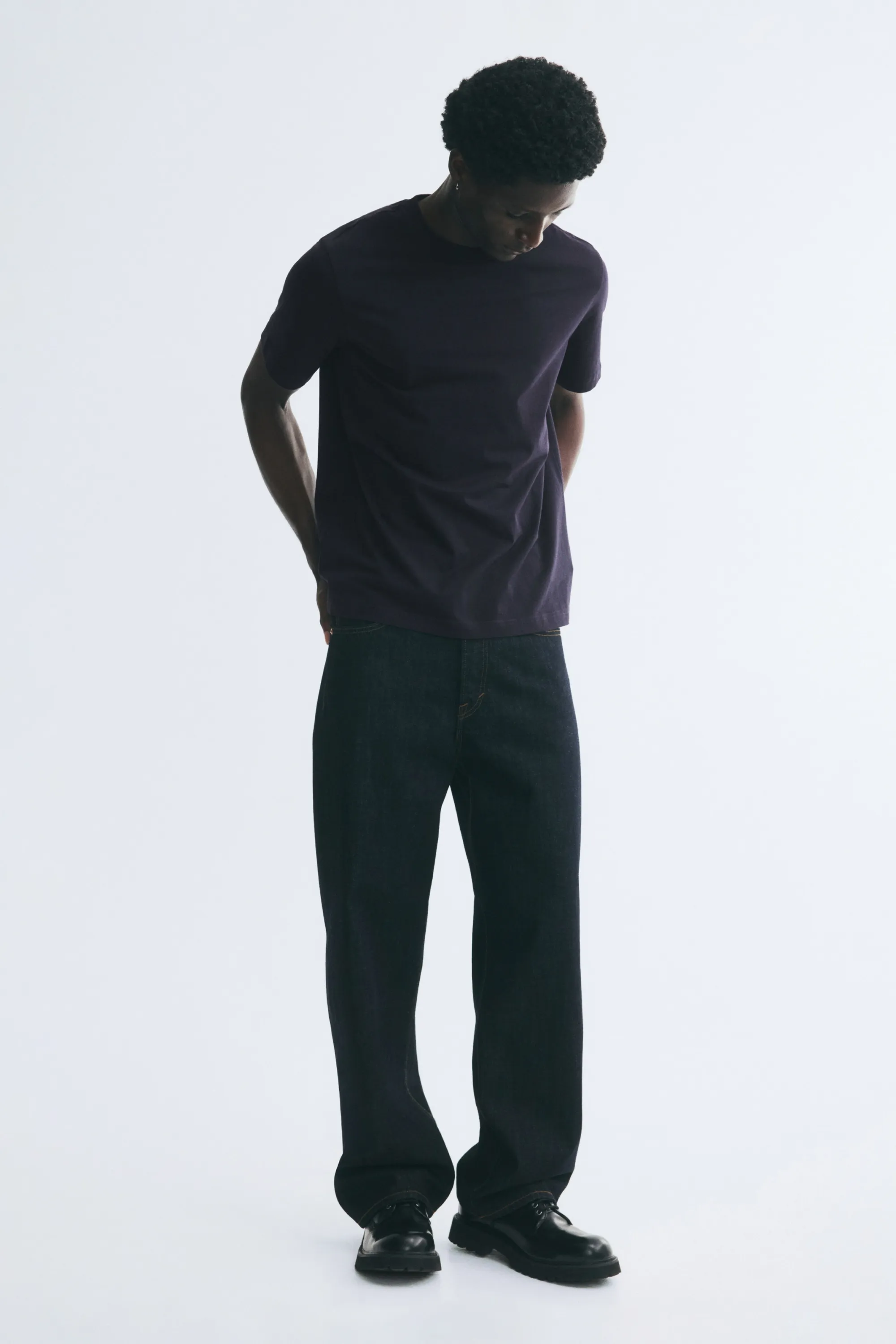 T-shirt Regular Fit - Bleu marine