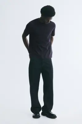 T-shirt Regular Fit - Bleu marine — photo 1