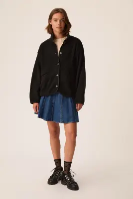 Veste Maille Zlavina Noir — photo 3