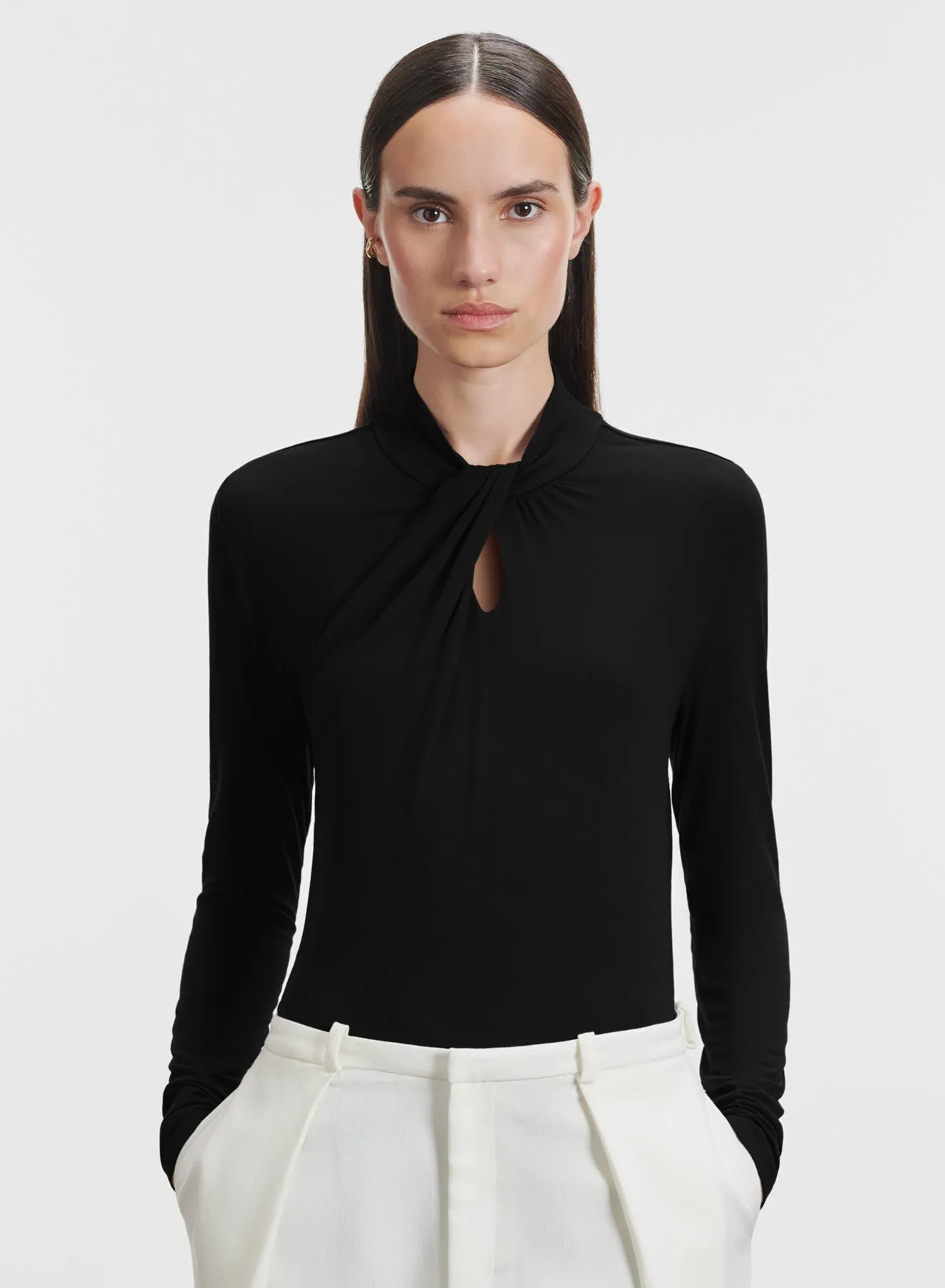T-shirt en viscose et élasthanne