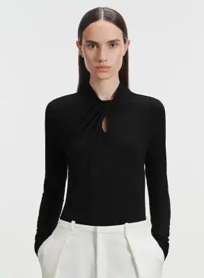 T-shirt en viscose et élasthanne