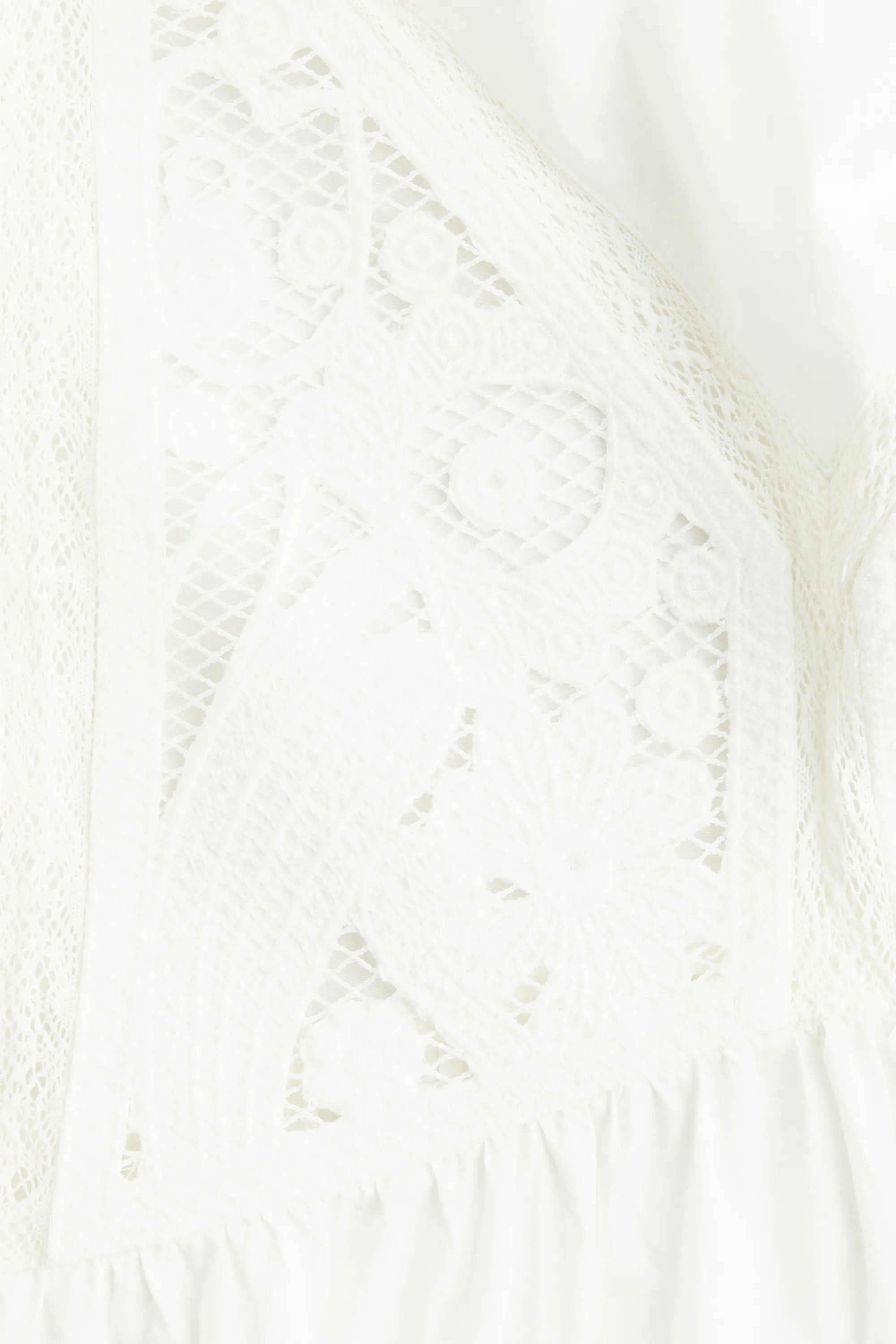 Blouse brodée en coton - Blanc