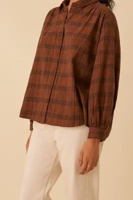 chemise vanou carreaux cannelé — photo 2