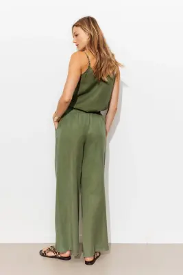 Pantalon large en lyocell — photo 4