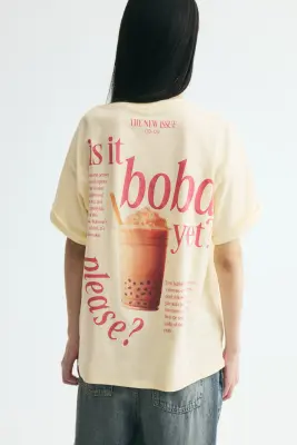 T-shirt oversize imprimé - Jaune pâle/The New Issue — photo 2