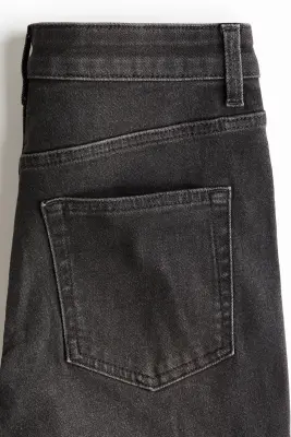 Skinny High Waist Jeans - Gris denim foncé — photo 5