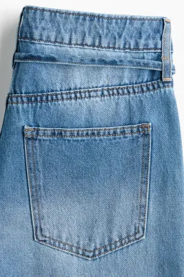 Barrel High Waist Jeans - Bleu denim — photo 5