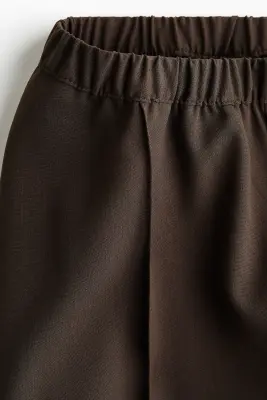 MAMA Pantalon large avec plis Before & After - Marron foncé — photo 4