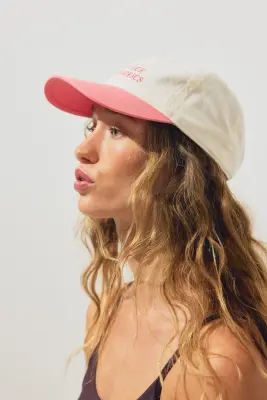 Casquette en twill de coton avec motif - Goyave délavé/Aqua Aerobics — photo 2