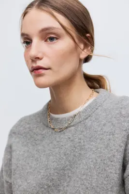 Pull oversize - Gris chiné — photo 3