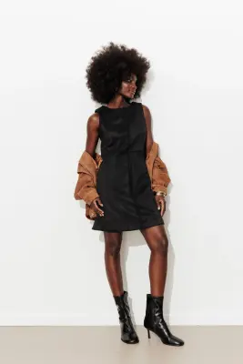 Robe courte en suédine — photo 3
