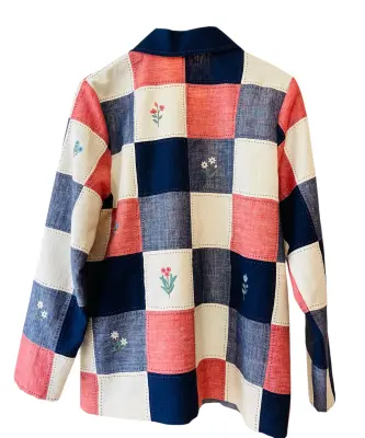 Veste patchwork brodée - Payal Pratap — photo 3