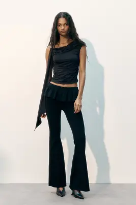 Pantalon volanté - Noir — photo 2
