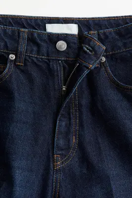 Jean effilé avec plis marqués - Bleu denim foncé — photo 2