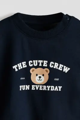 Lot de 3 T-shirts à manches longues en coton - Bleu marine/The Cute Crew — photo 1