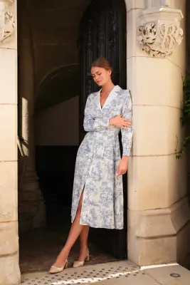 Catalina Toile De Jouy Dress — photo 3
