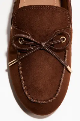 Deck shoes - Marron/imprimé léopard — photo 3