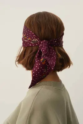 Bandeau de soie Nycolas Corgi Berry — photo 2