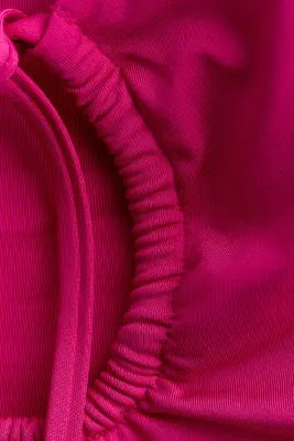 Maillot de bain paddé High Leg - Rose foncé — photo 4