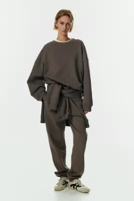 Sweat oversize - Grège foncé — photo 1
