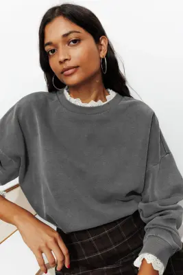 Sweat-shirt à effet superposé — photo 4