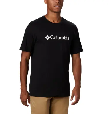 COLUMBIA BASIC LOGO TEE SHIRT Noir — photo 2