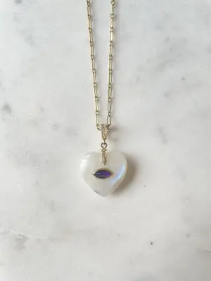 Nouveau ! ROOM SERVICE JEWELRY Charm Valentine Moonstone -30% — photo 2