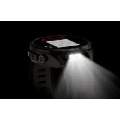 Garmin Fenix 9 Pro InReach amoled 43mm Sapphire Titane Carbon Gray DLC bracelet noir/gris galet 010-04335-11 — photo 4