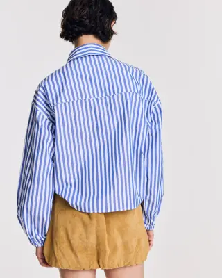 Chemise Ingrid rayures bleu — photo 5