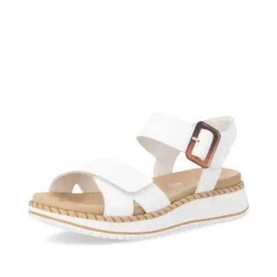 Sandales à Brides Remonte D3J52-80 Blanches - Confort Lite n Soft Grande Pointure Femme — photo 1