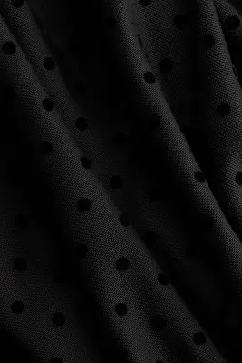 Top cape oversize - Noir/pois — photo 4