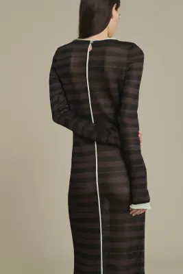 ROBE MOMO CHOCOLAT/NOIR — photo 4
